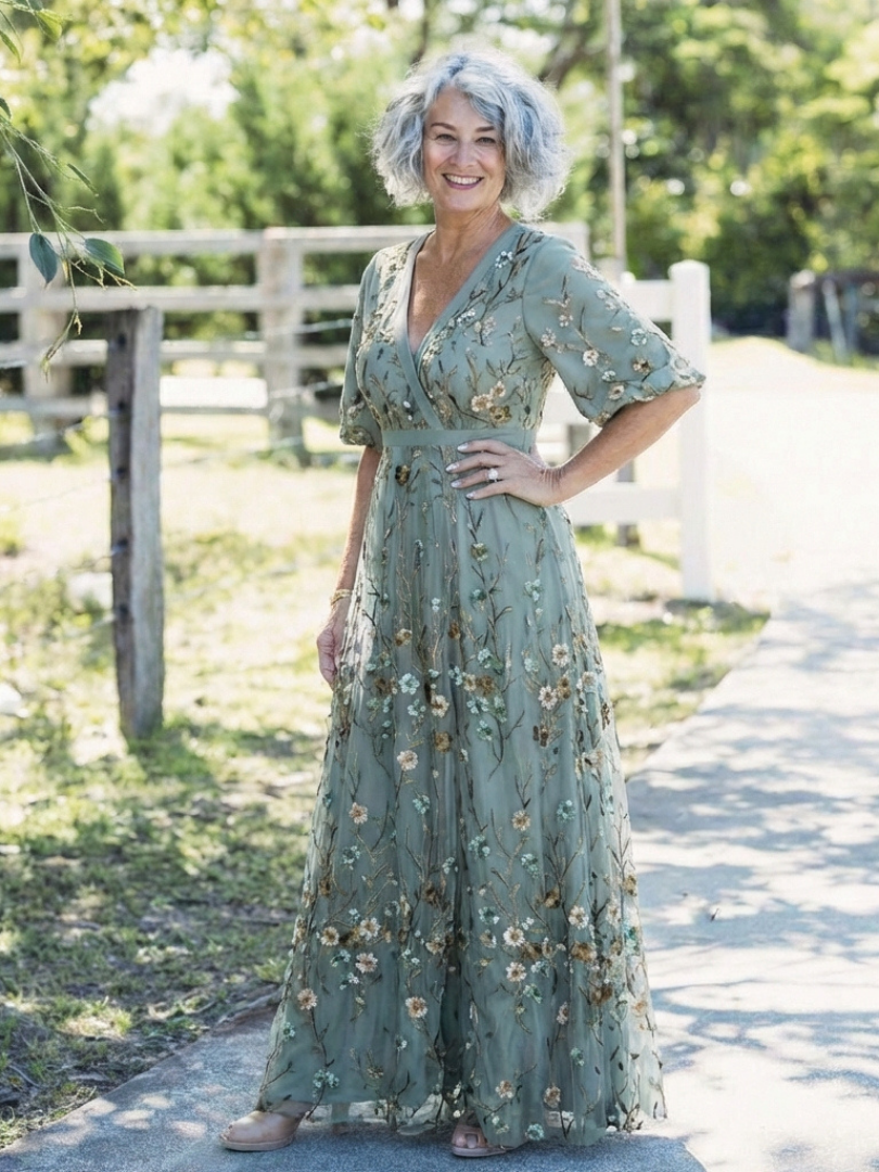 Stella | Abito maxi floreale