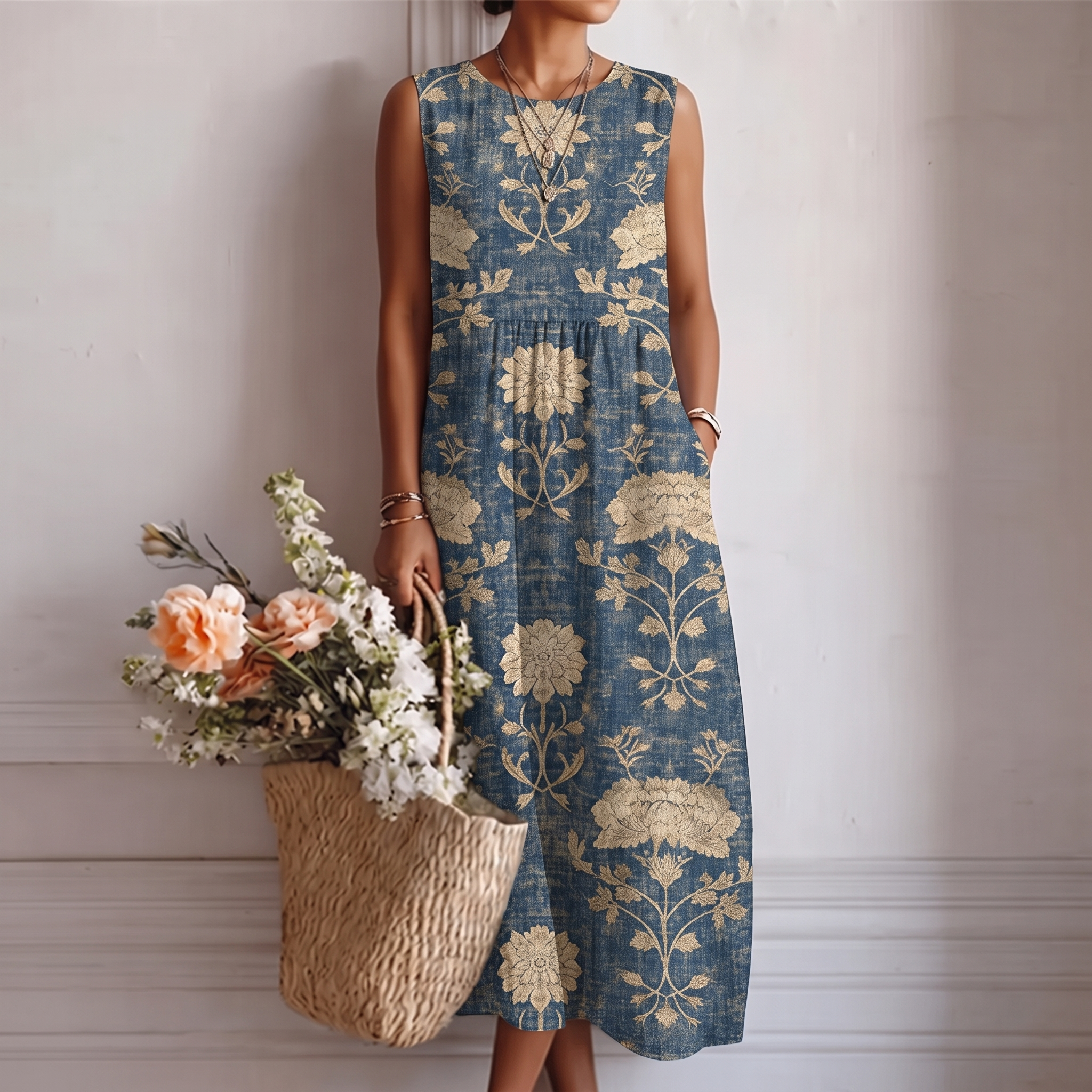 MARCO & BIANCA MILANO | ABITO MIDI FLOREALE CLASSICO DONNA