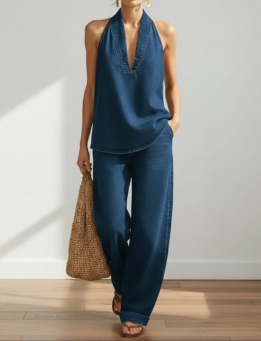 MARCO & BIANCA MILANO | IVY SET GEMELLARE IN DENIM EFFETTO VINTAGE DONNA