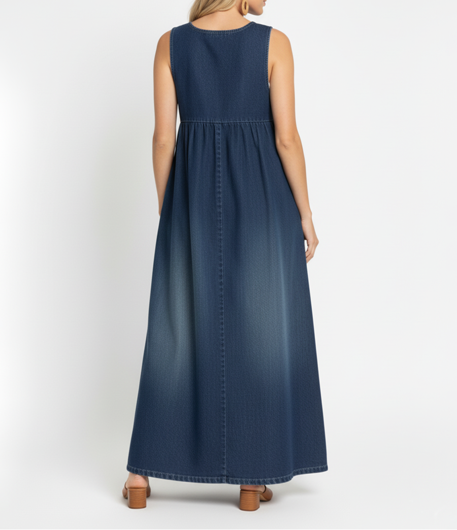 MARCO & BIANCA MILANO | KAREN VESTITO LUNGO IN DENIM VINTAGE DONNA