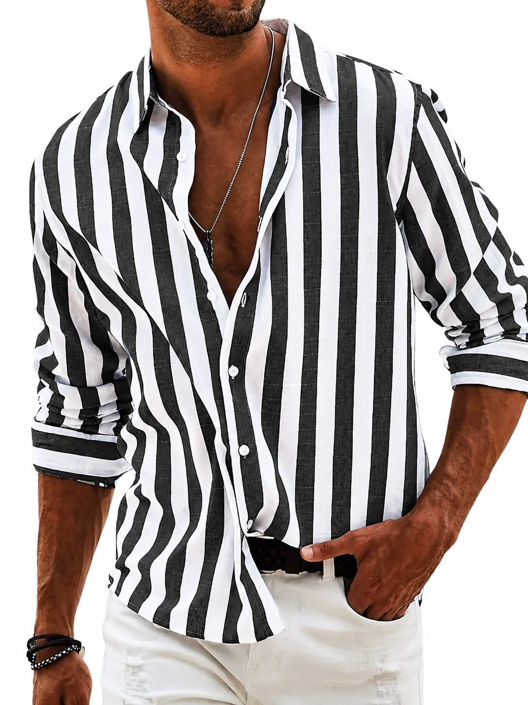 MARCO & BIANCA MILANO | CAMICIA RIVIERA A RIGHE