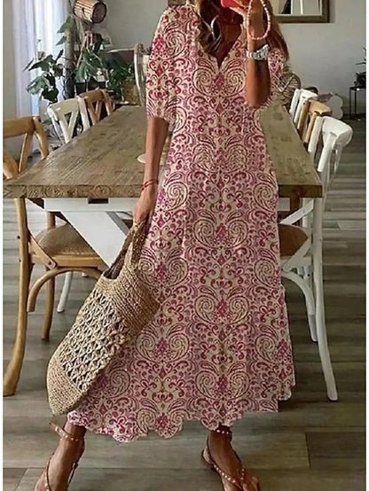 MARCO & BIANCA MILANO | LUNA ABITO MIDI STILE BOHO DONNA